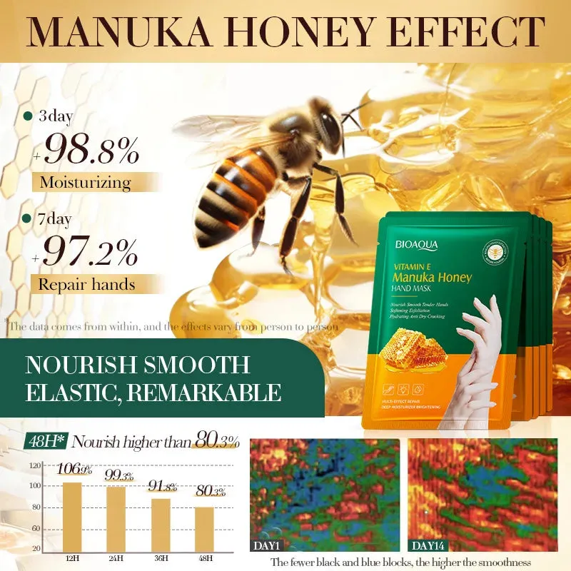 1 / 3 / 5 Pairs Hydrating Honey Hand Mask