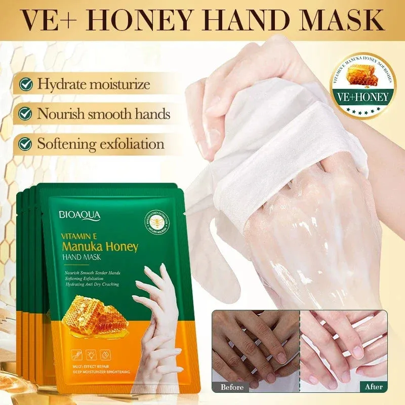 1 / 3 / 5 Pairs Hydrating Honey Hand Mask