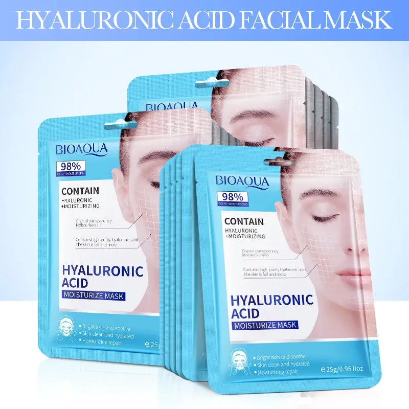10 Hyaluronic Acid Retinol Collagen Facial Masks Hydrating & Brightening