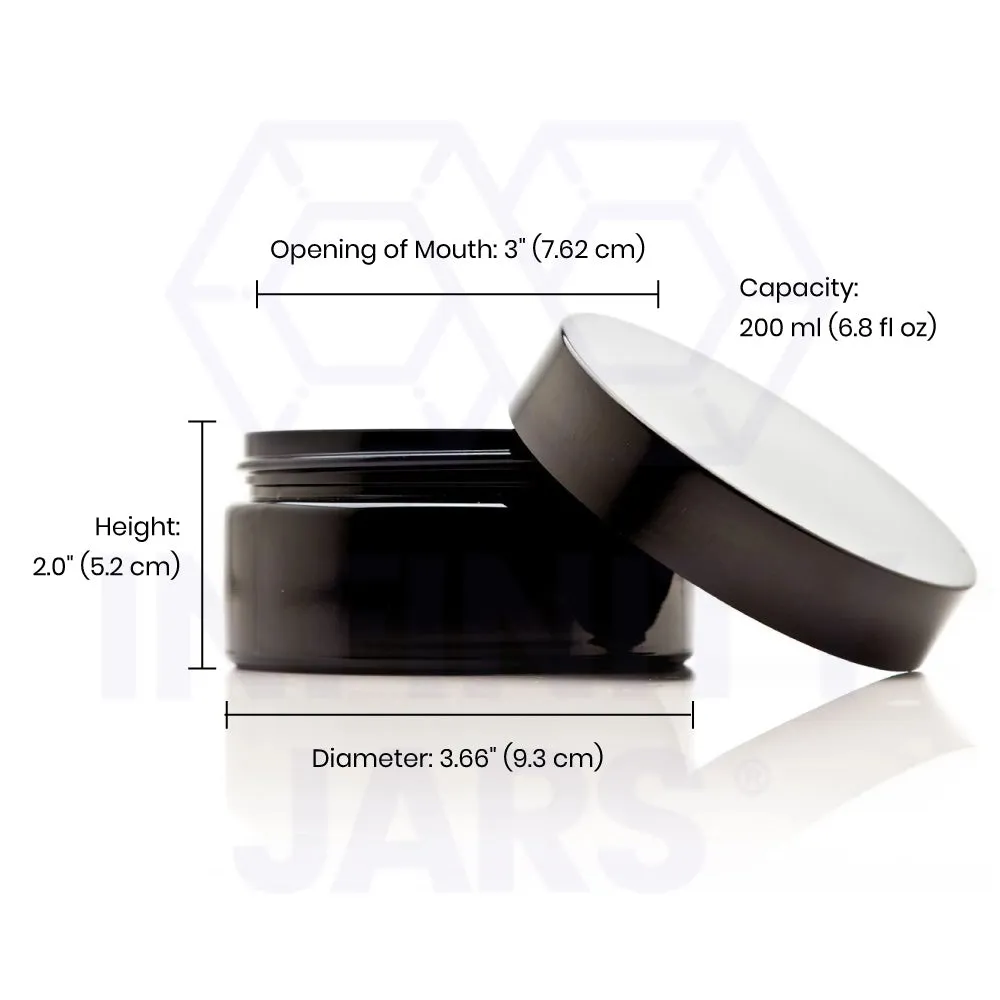 200 ml Glass Cosmetic Style Wide Mouth Jar