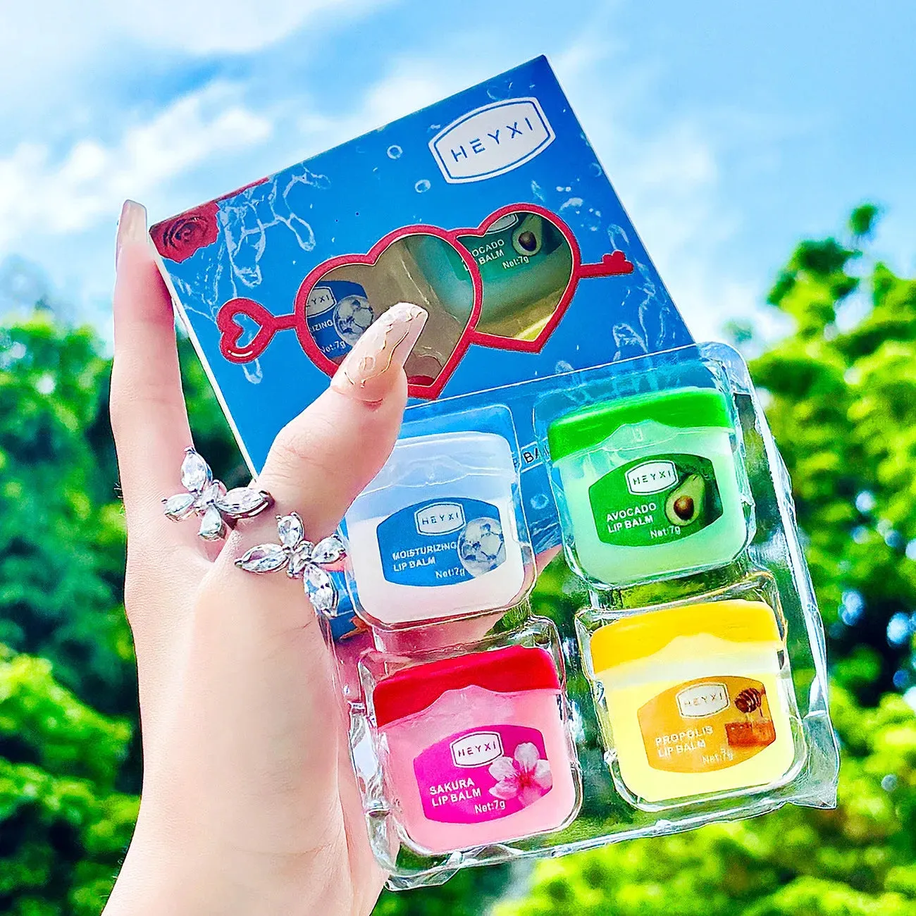 4 / 6 / 8 Piece Fruits Lip Balm Set Moisturizing Anti Cracking Skin Care