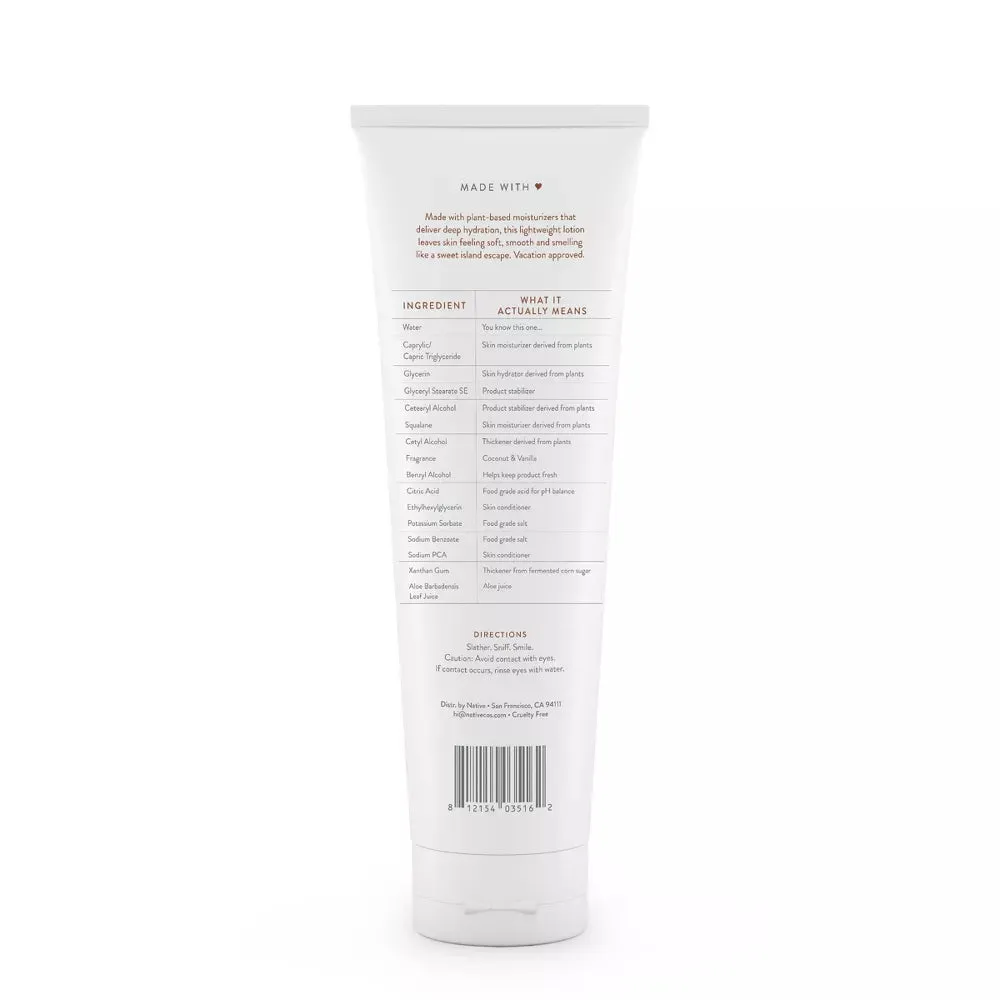 Coconut & Vanilla Body Lotion - 12 fl oz