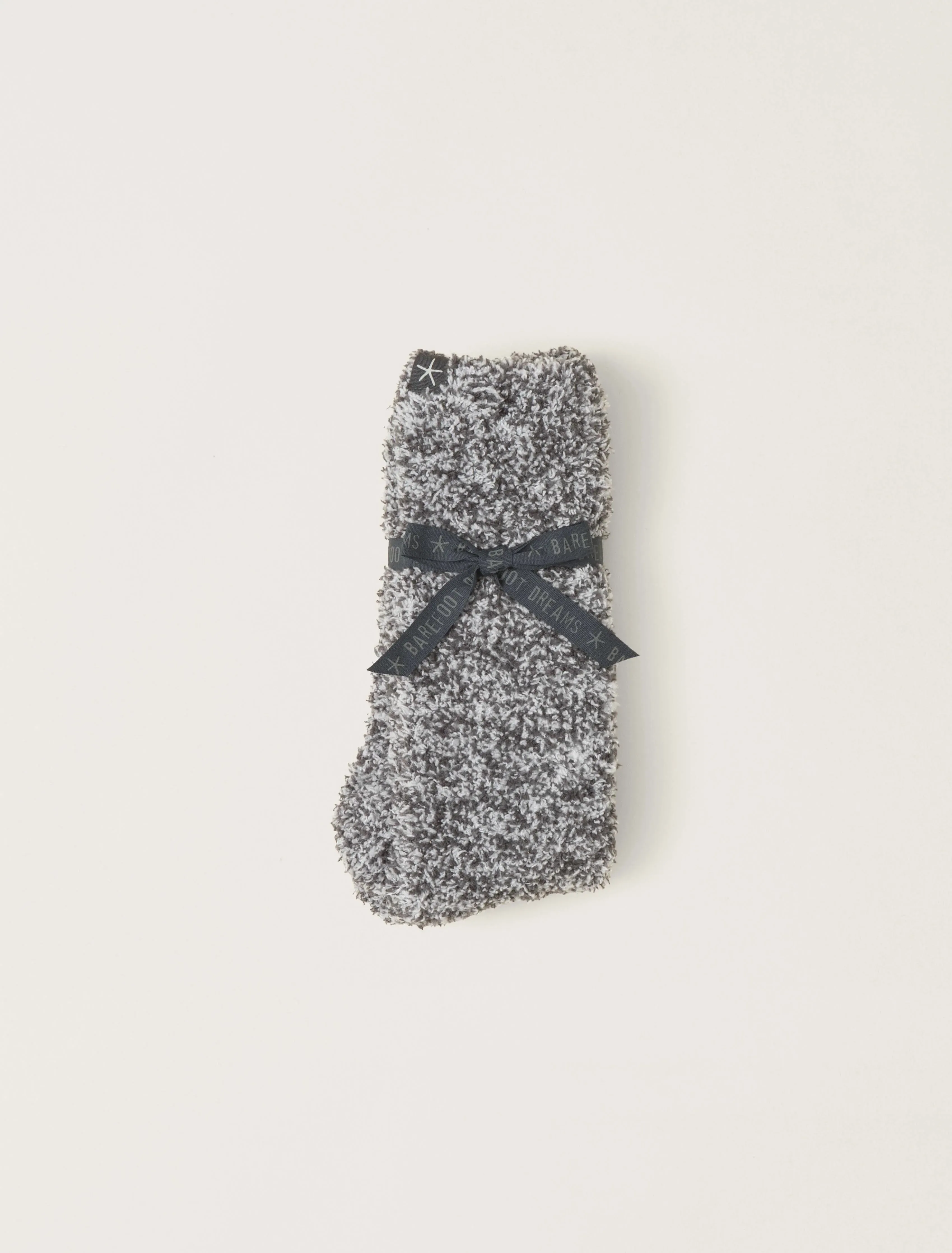 CozyChic® Heathered Socks - Slate Blue/White