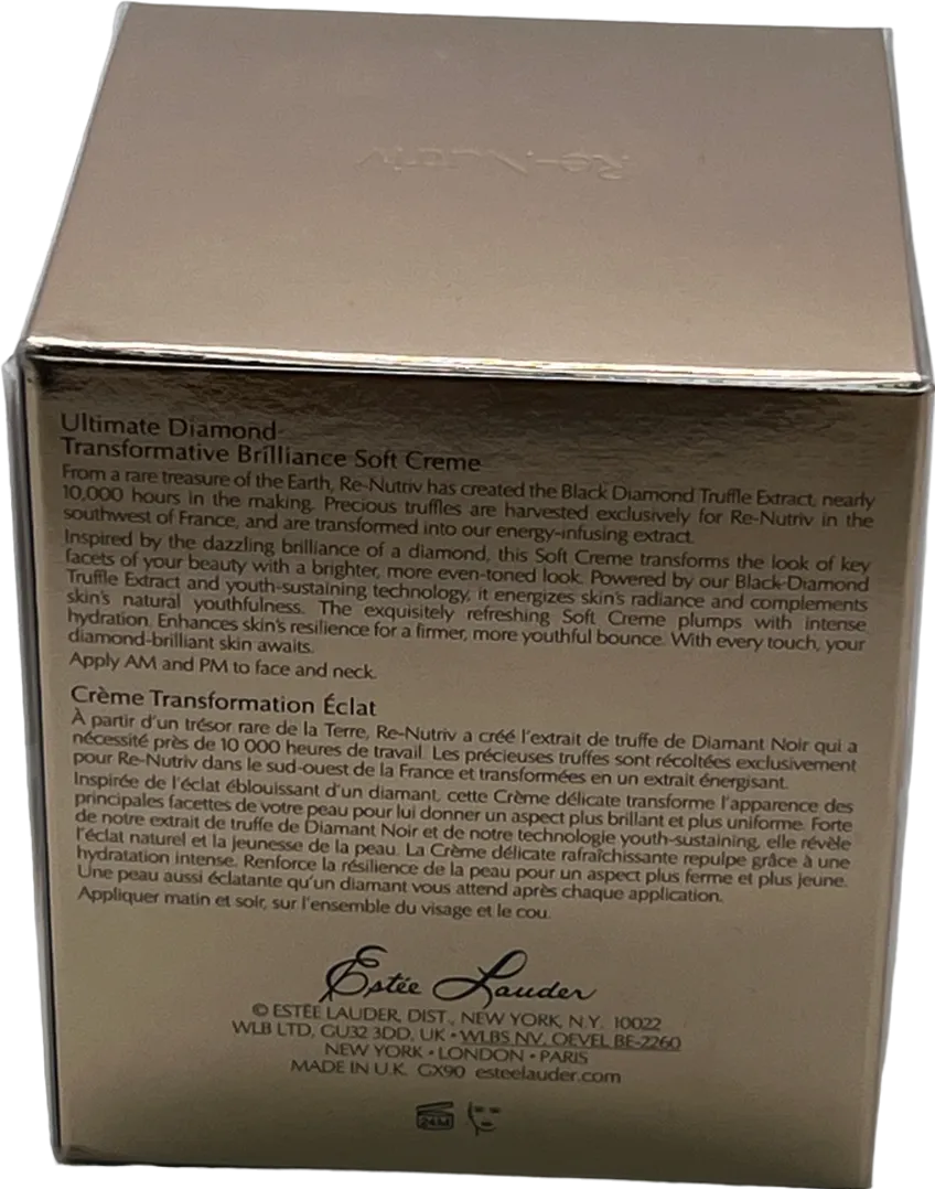 Estee Lauder Re-nutriv Ultimate Diamond Transformative Brilliance Soft Creme, 30ml