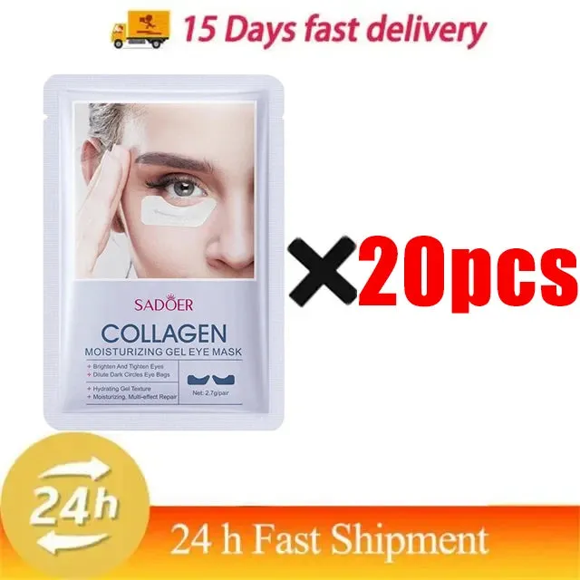 Eyes Bag Remove Collagen Eye Patch Instant Fade Fine Lines Dark Circles Fat Particles Moisturizing Anti-Puffiness Korea Eye Care