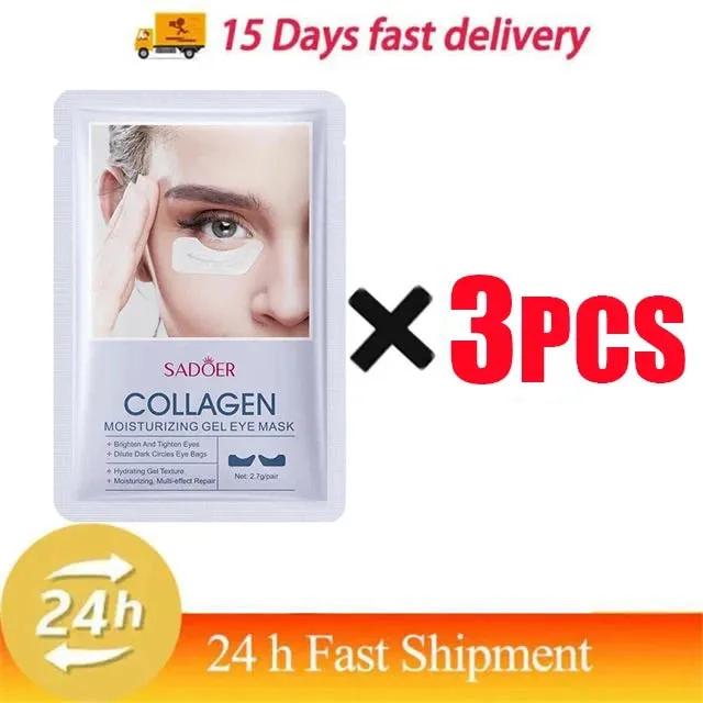 Eyes Bag Remove Collagen Eye Patch Instant Fade Fine Lines Dark Circles Fat Particles Moisturizing Anti-Puffiness Korea Eye Care