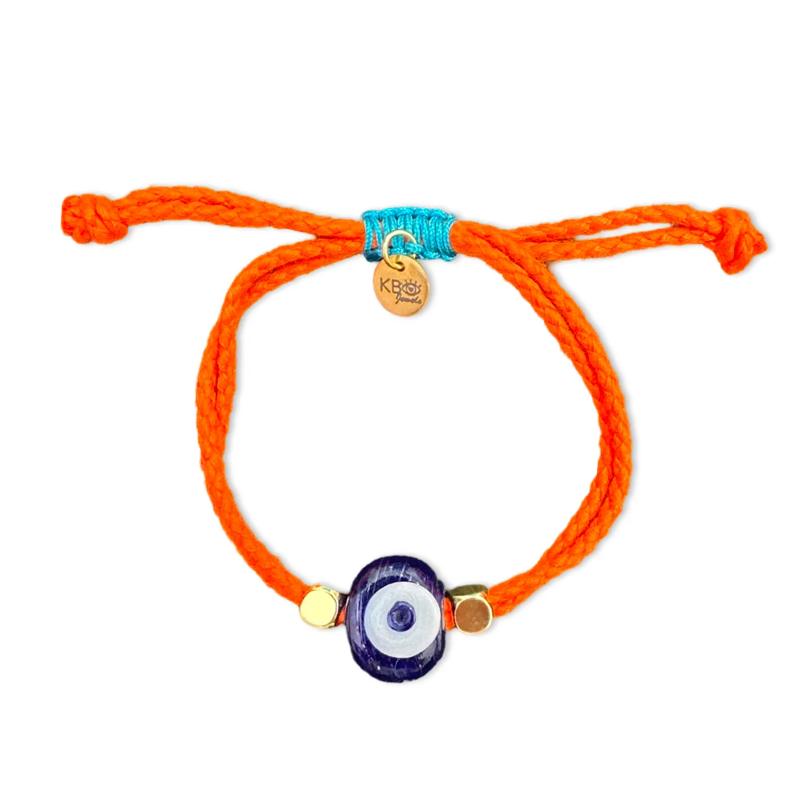 Greek eye bracelet orange small