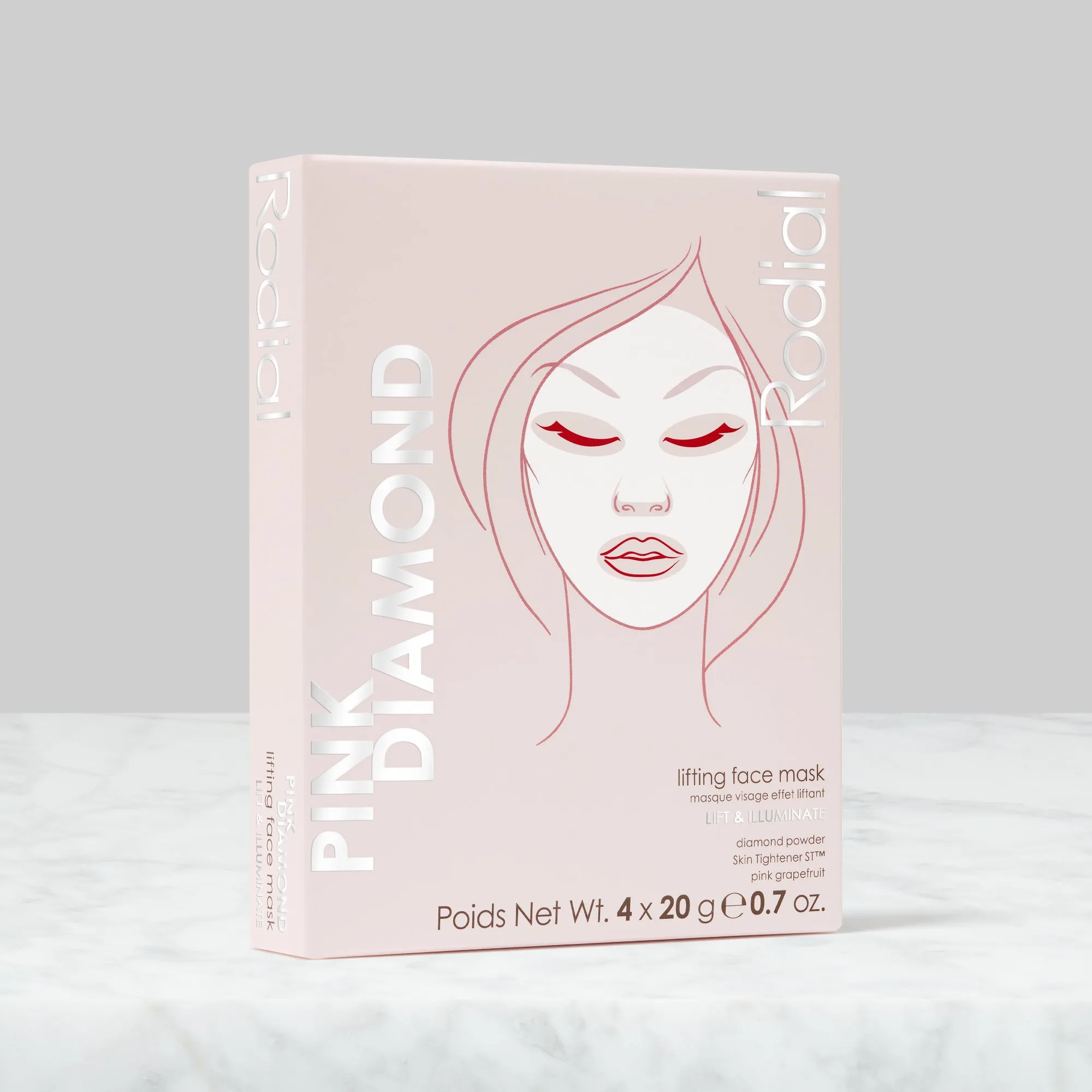 Pink Diamond Lifting Face Mask (Box of 4)