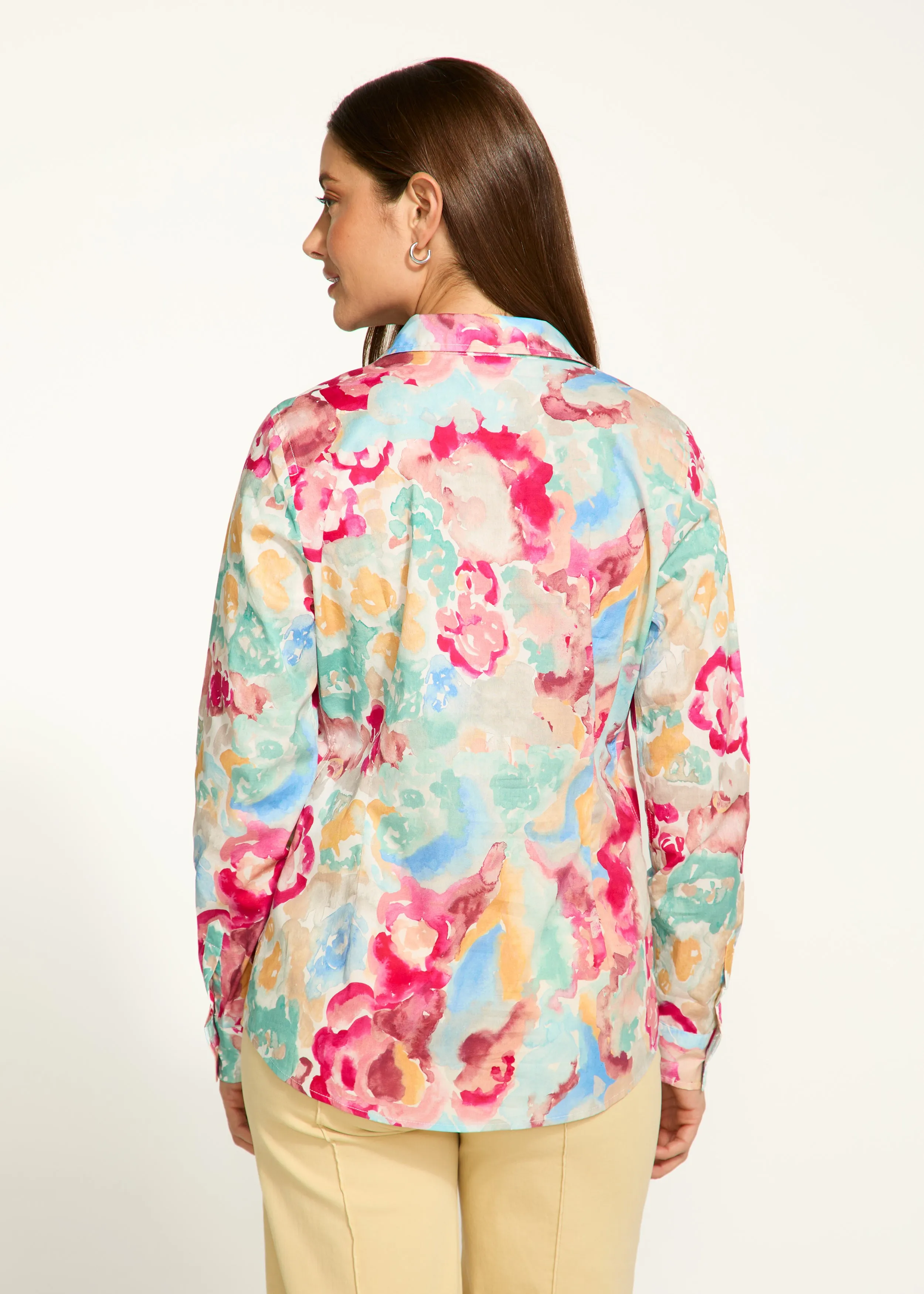 Printed Classic Long Sleeve Shirt, Grand Floral