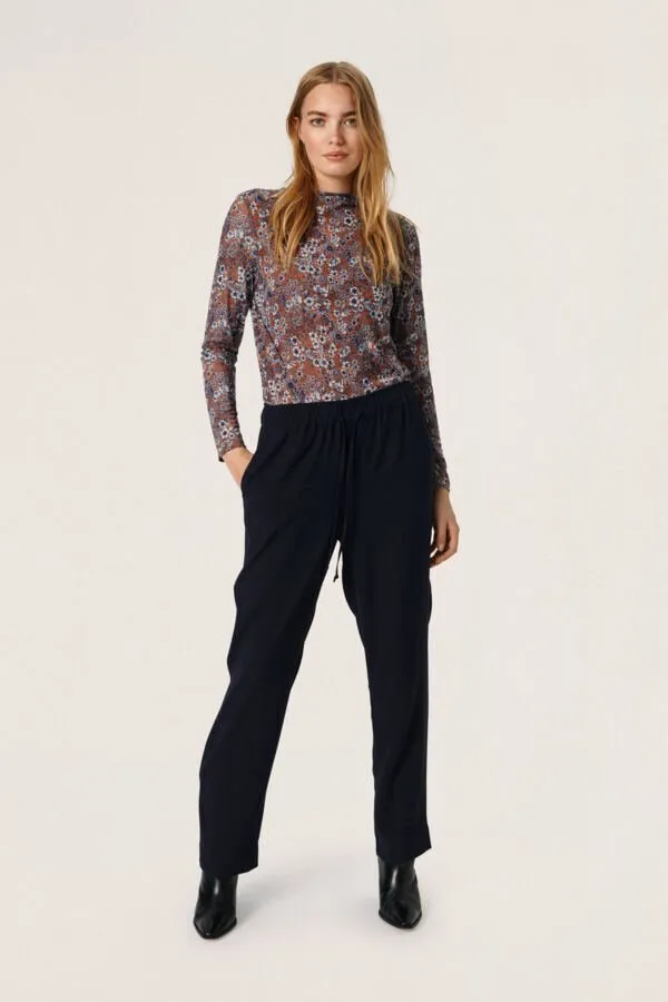 Soaked in Luxury - Broek Shirley Tapered Night Sky Blue