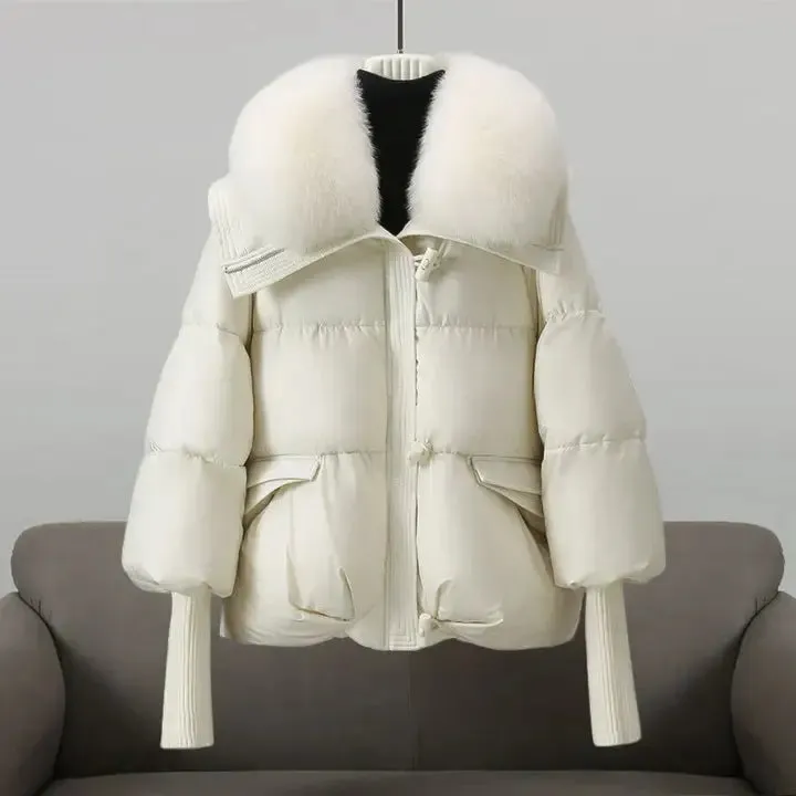 Thirza - Luxury winter coat with fur collar