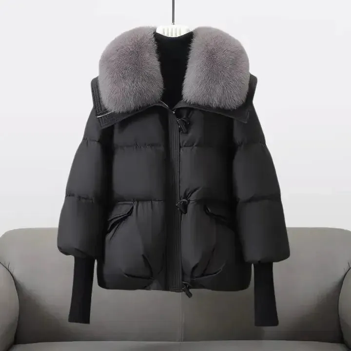 Thirza - Luxury winter coat with fur collar
