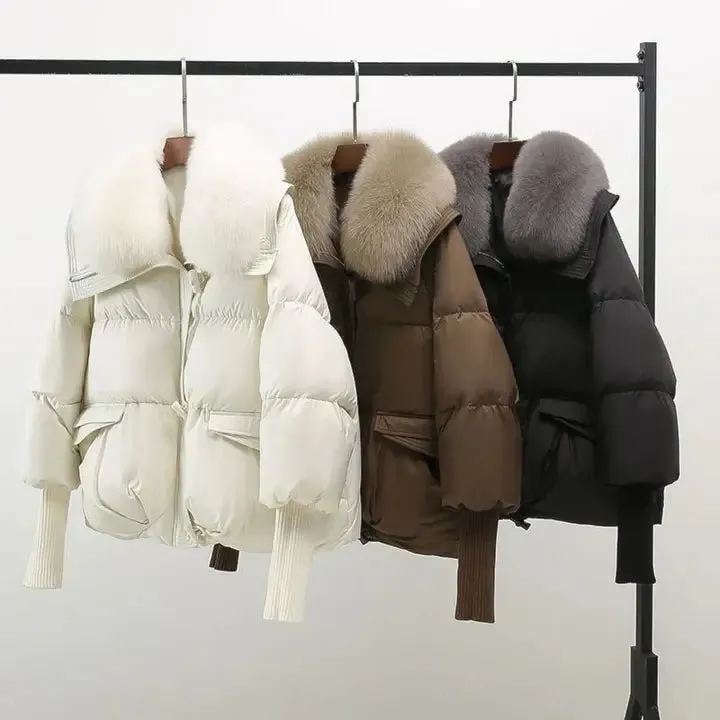 Thirza - Luxury winter coat with fur collar