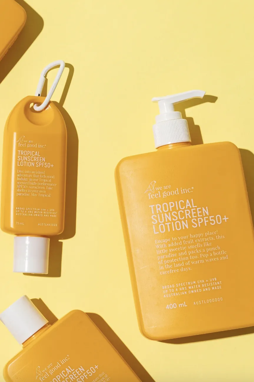 WE ARE FEEL GOOD 200ML TROPICAL SUNSCREEN SPF 50 