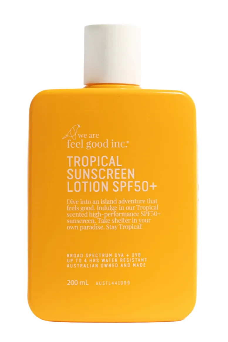 WE ARE FEEL GOOD 200ML TROPICAL SUNSCREEN SPF 50 