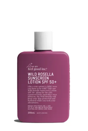 WE ARE FEEL GOOD 200ML 'WILD ROSELLA SUNSCREEN' SPF 50 