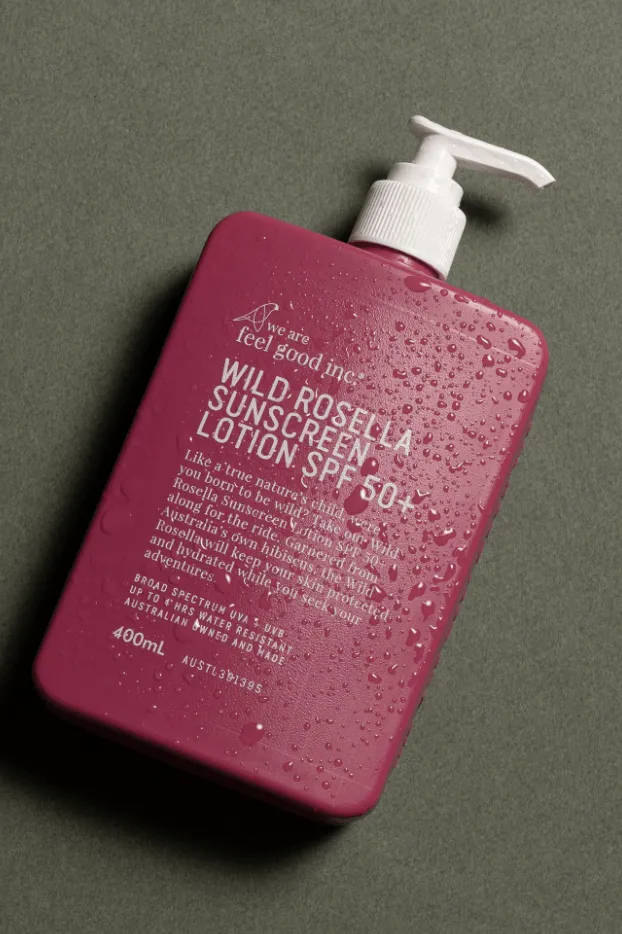 WE ARE FEEL GOOD 400ML 'WILD ROSELLA SUNSCREEN' SPF 50 