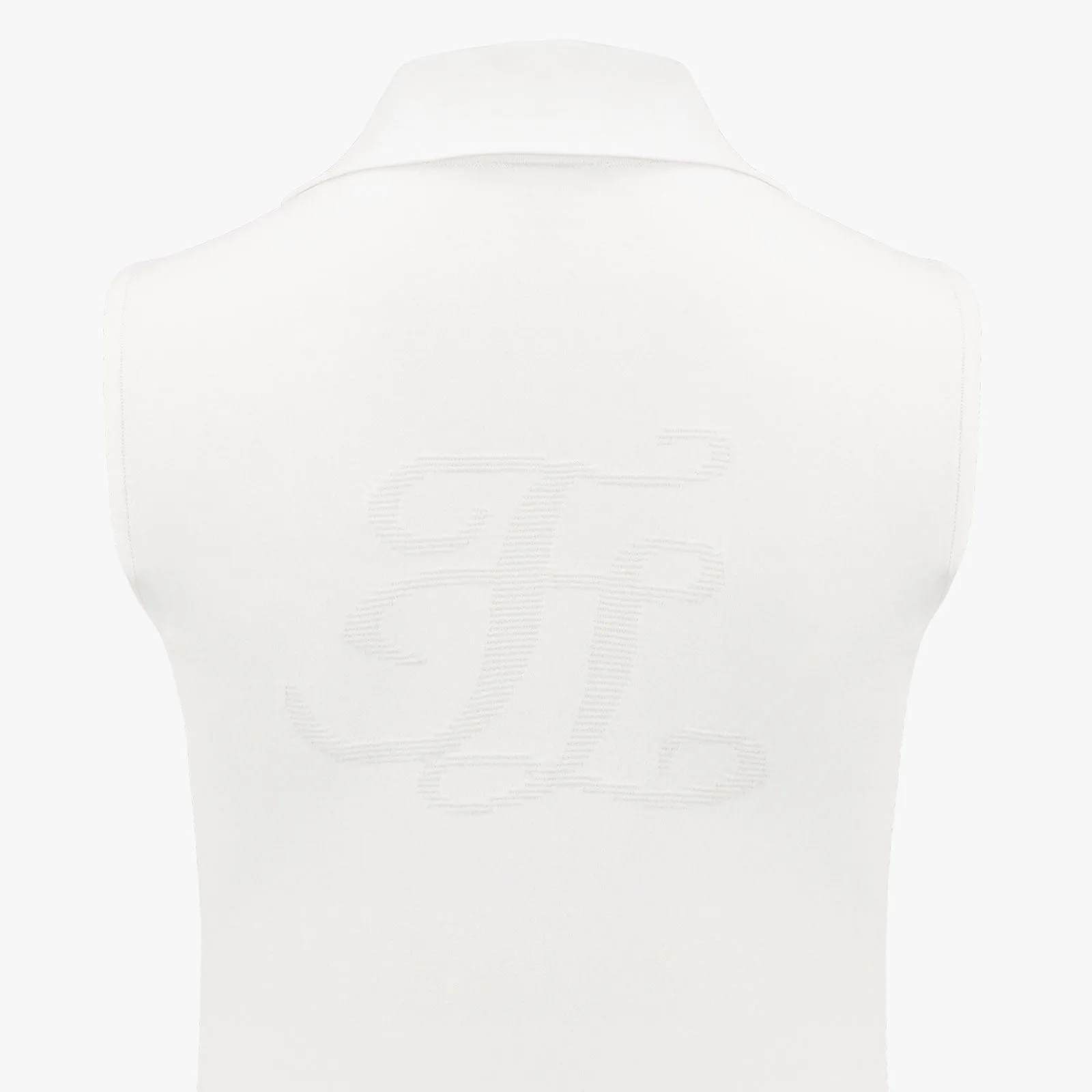 WIDE COLLAR SLEEVELESS KNIT